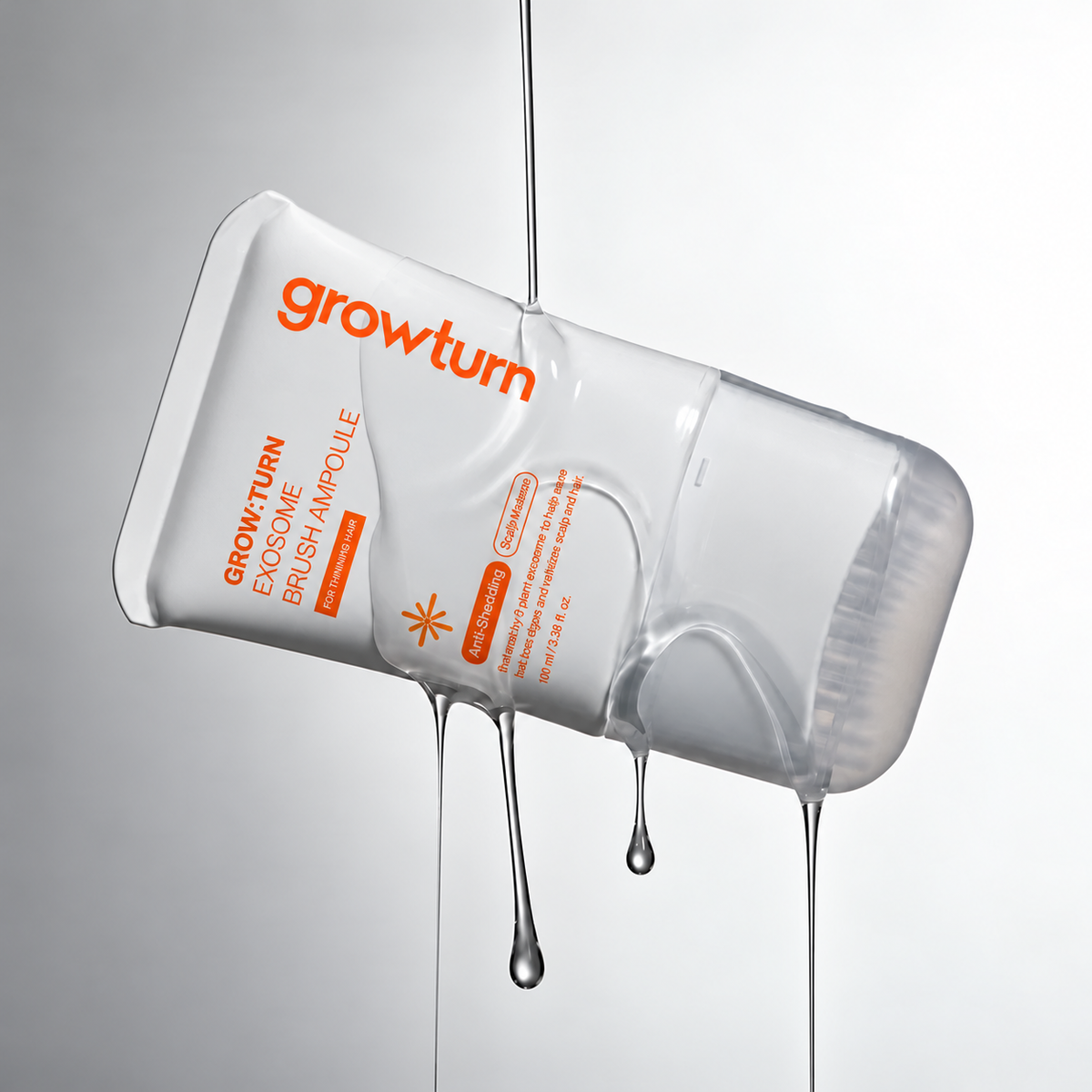 GROWTURN scalp serum bottle with serum texture